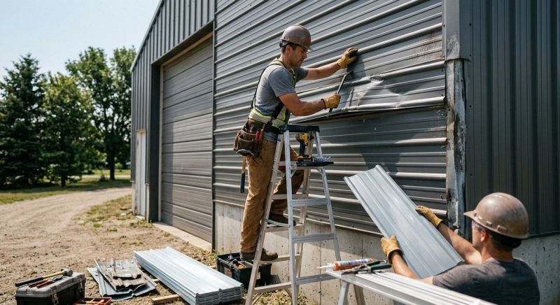 Our team working on Siding Service projects in Cleveland, GA