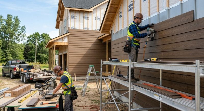 Faux Wood Siding Installation in Lula, GA