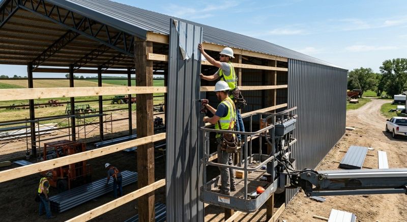 Pole Barn Siding Installation in Cleveland, GA
