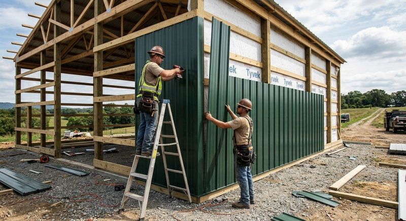 Pole Barn Siding Installation in Cleveland, GA